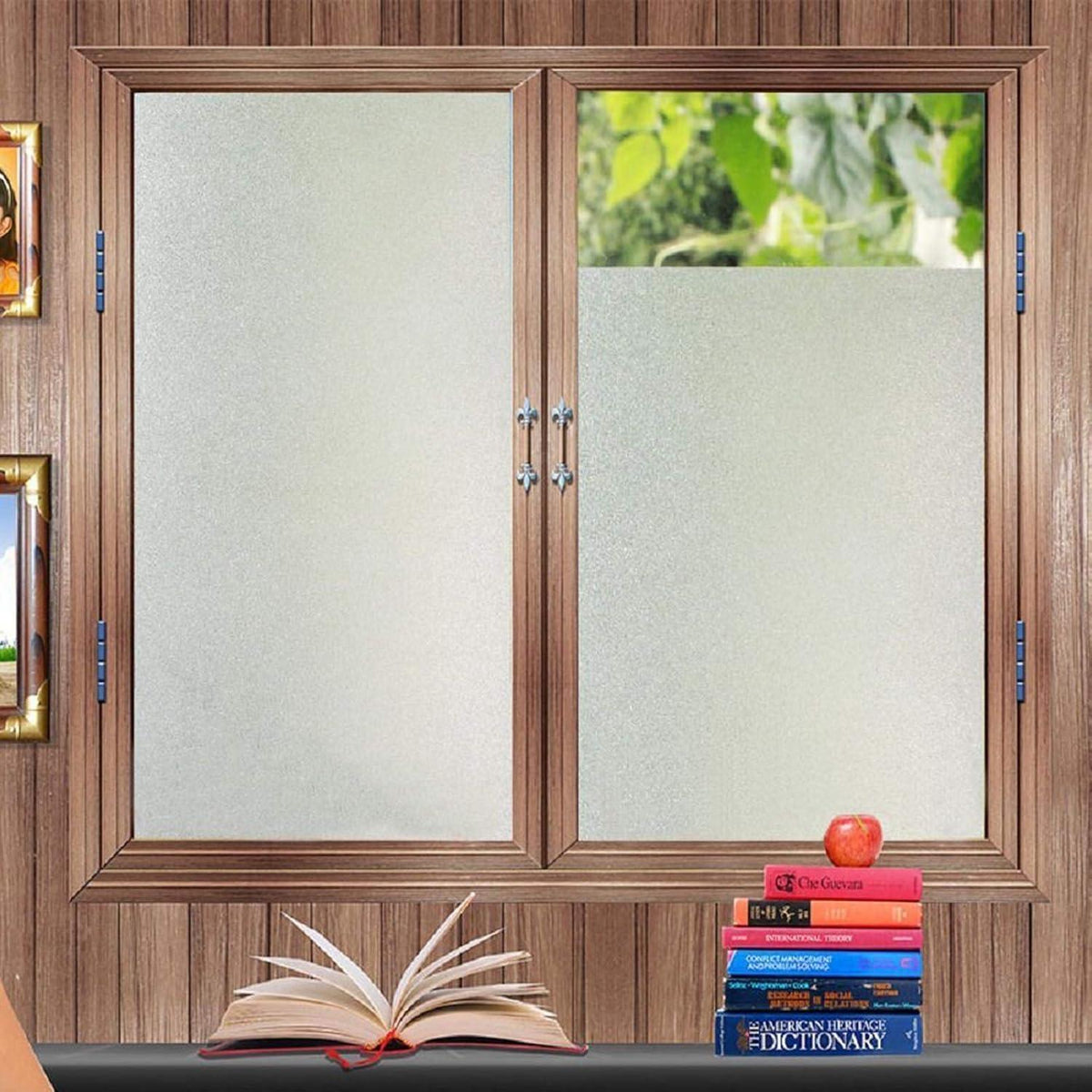 Milchglas Fensterfolie Blickdicht 90x300cm – Sichtschutz für Bad & Co.