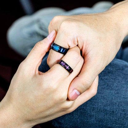 Edelstahl Ring Herren Damen Ehering Paarring in Größe 49-62mm
