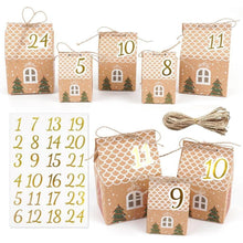 Adventskalender Häuser DIY zum Befüllen, 24 Boxen 3