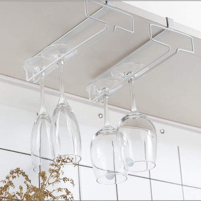 YunNasi Weinglashalter aus Metall für 4 Gläser, 2er Pack