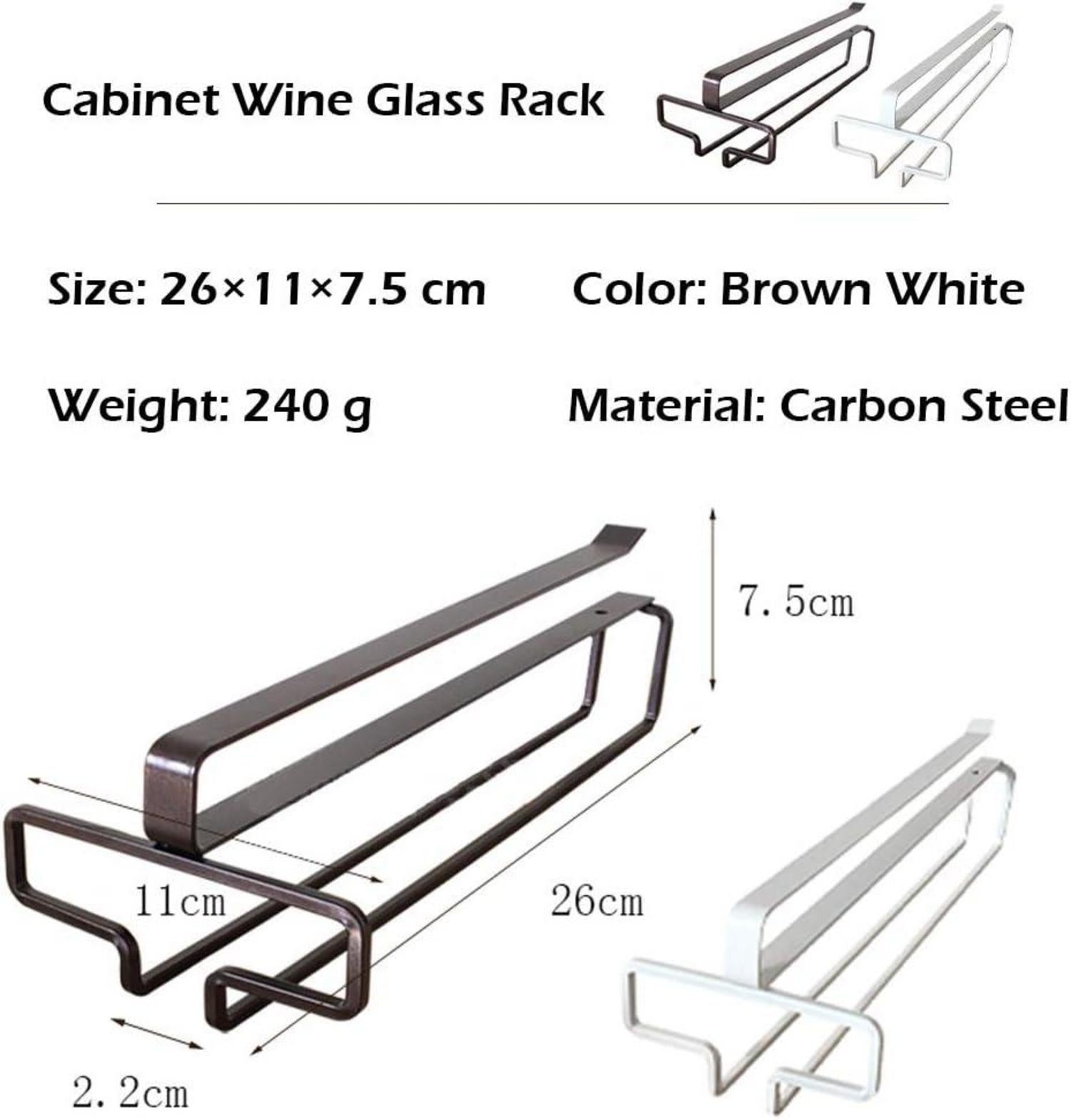 Weinglashalter Metall Gläserhalter Schrank Aufhängen Hausbar bis 4