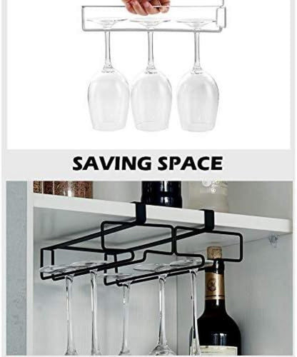 Weinglashalter aus Metall Gläserschiene Halter für Weingläser 2er Pack