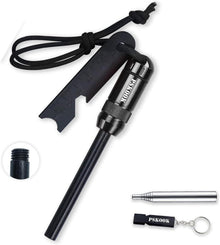 Survival Fire Starter Kit Premium Magnesium Ferrocium Rod Feuerstahl