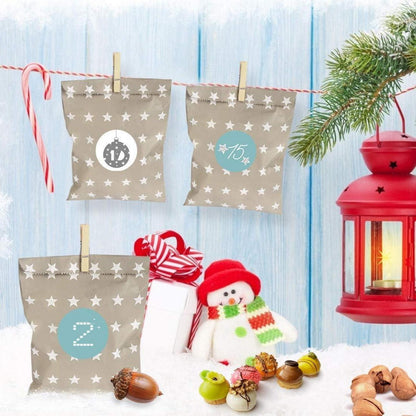 Adventskalender Geschenksäckchen Weihnachten DIY Bastelset