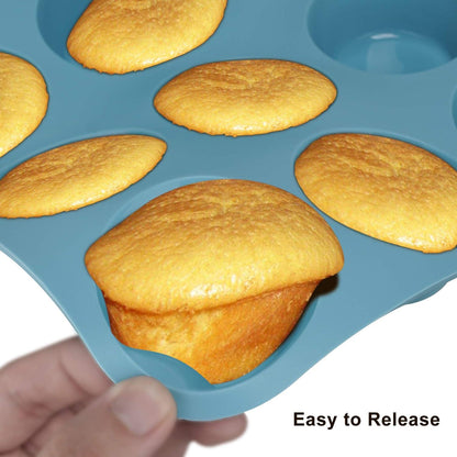 Silikon Backformen Set 7-teilig Antihaft Brot Kuchen Muffin
