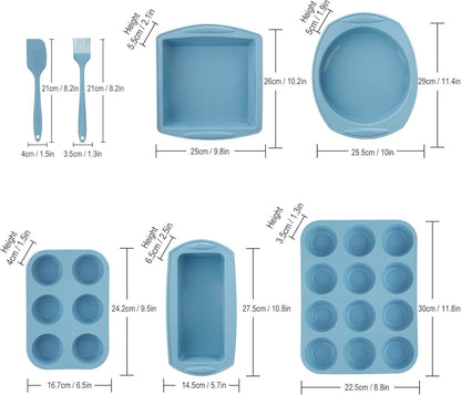 Silikon Backformen Set Antihaft Hitzebeständig Brot Kuchen Muffin