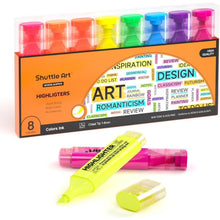 Textmarker Set 8 Farben Meißelspitze schnelltrocknend