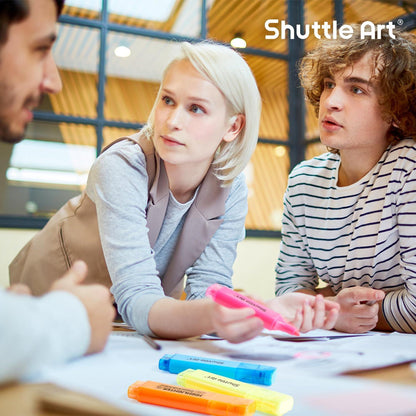 8-Farben Textmarker mit Meißelspitze, schnell