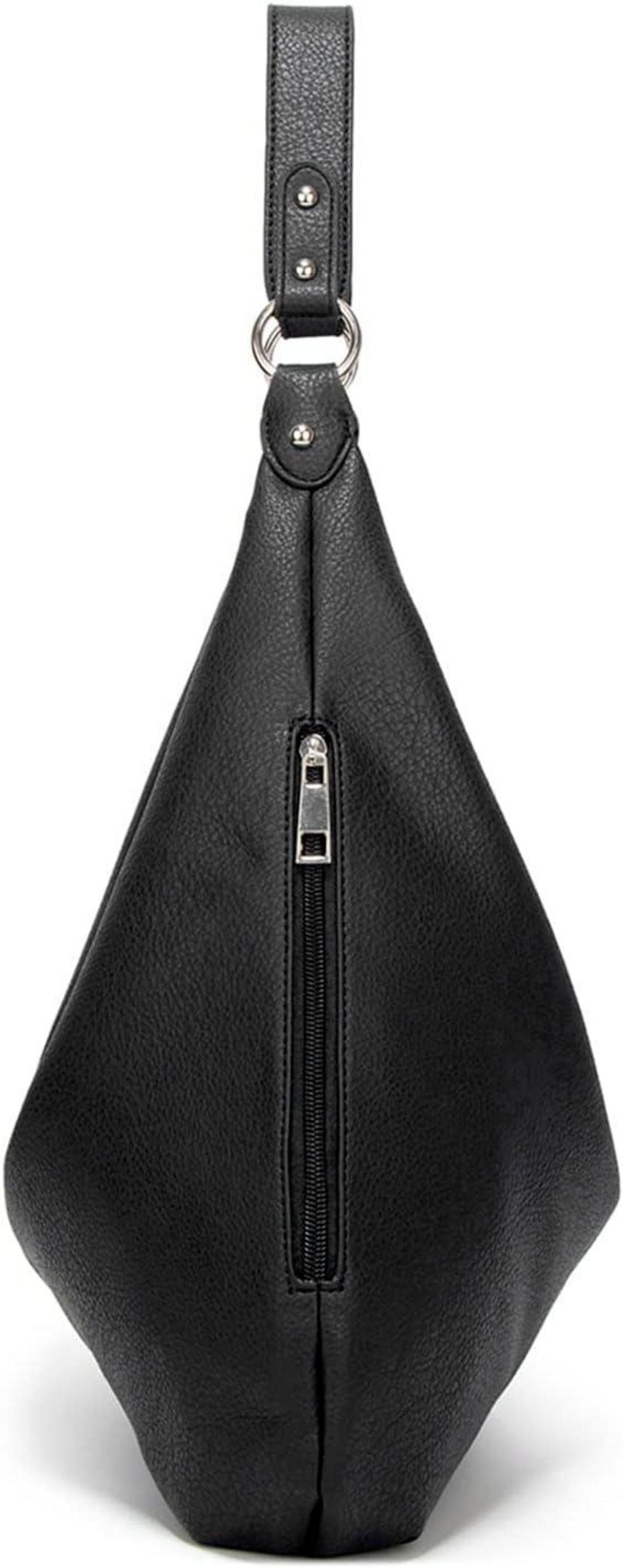 Ashioup Women's Vintage PU Leather Tote Bag Hobo Shoulder Handbag