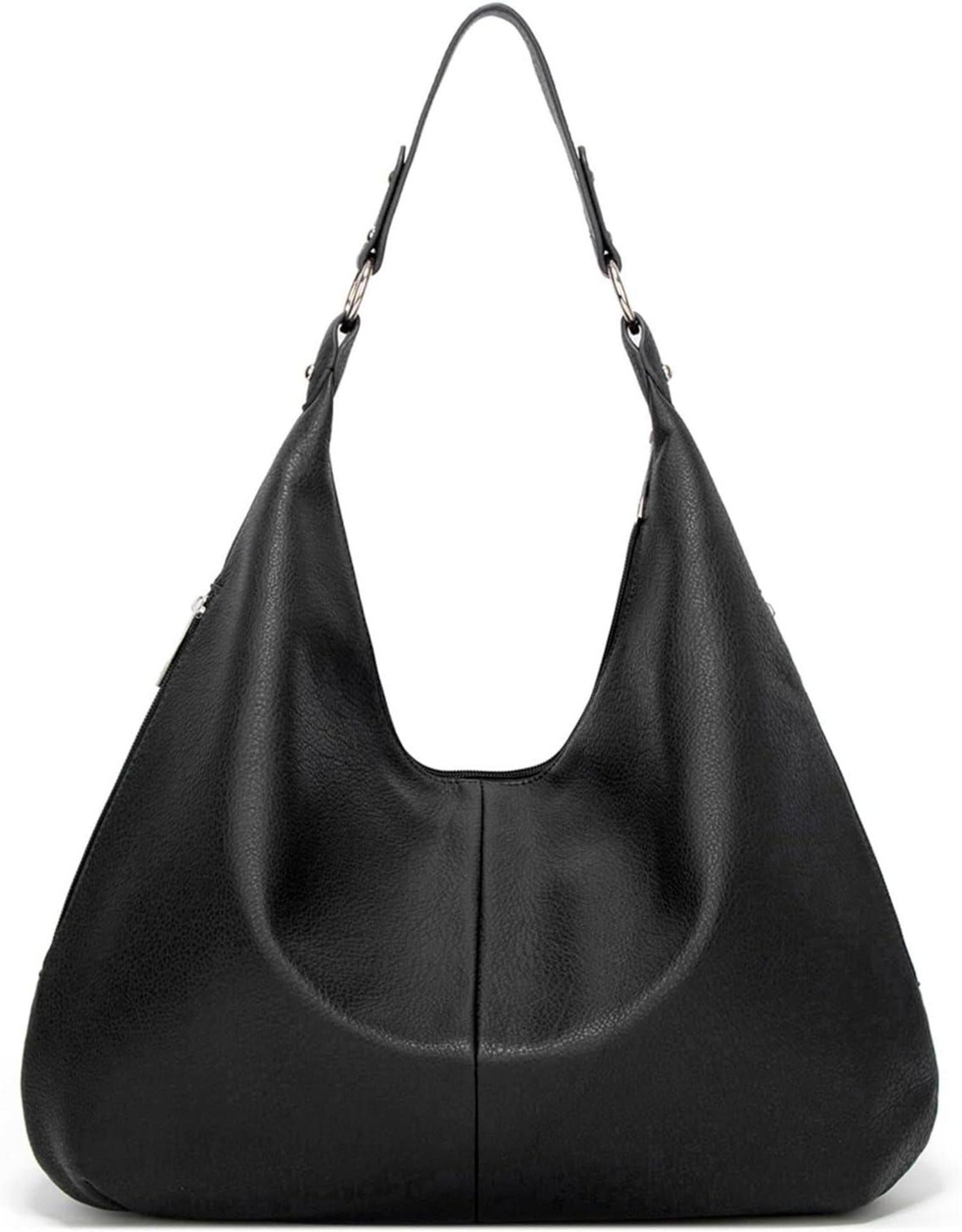 Ashioup Vintage PU Leather Women's Tote Bag with Zipper