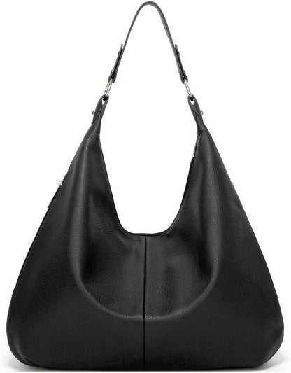 Ashioup Vintage PU Leather Women's Tote Bag with Zipper