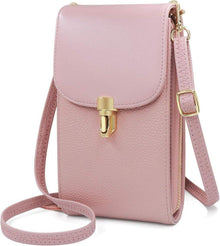 Damen Umhängetasche Leder Handytasche Schultertasche Crossbody