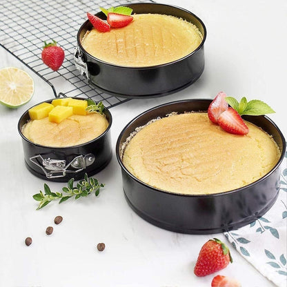 Springform Kuchenform Set 3-teilig mit Mehlsieb Abstreifmesser