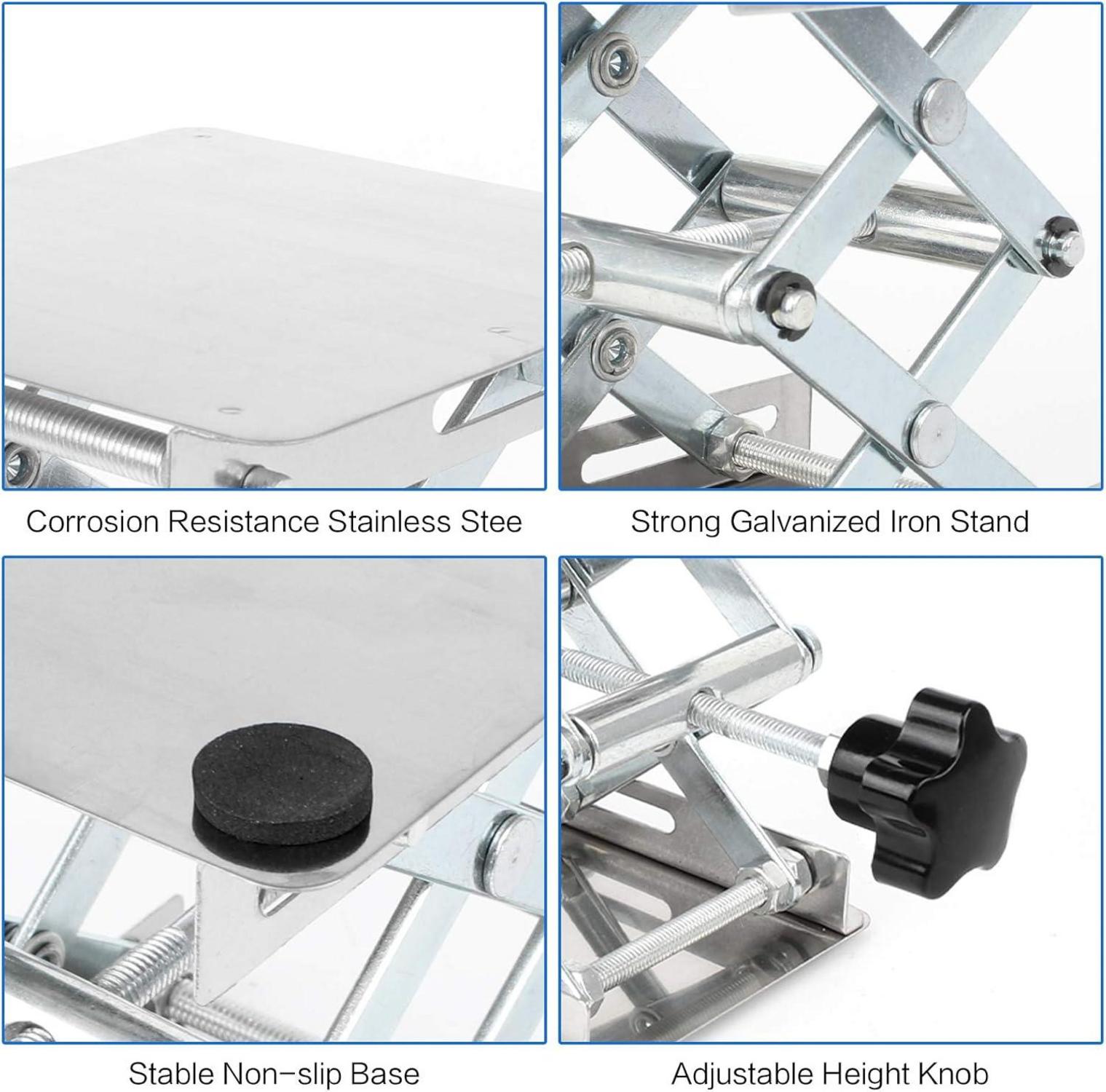 Labor Hebebühne Edelstahl 100x100mm Wissenschaftliche Scherenhebebühne