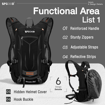 Fahrradrucksack 20-30L wasserdicht ultraleicht mit Regenschutz