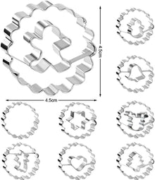 Weihnachten Linzer Ausstecher Set 9 Stück Keksausstecher 4,5