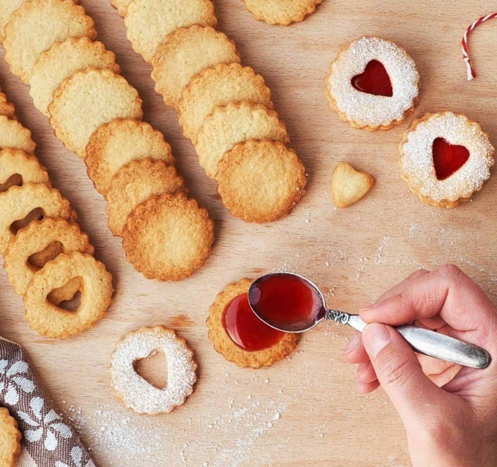 Weihnachten Linzer Ausstecher Set 9 Stück Edelstahl Keksausstecher