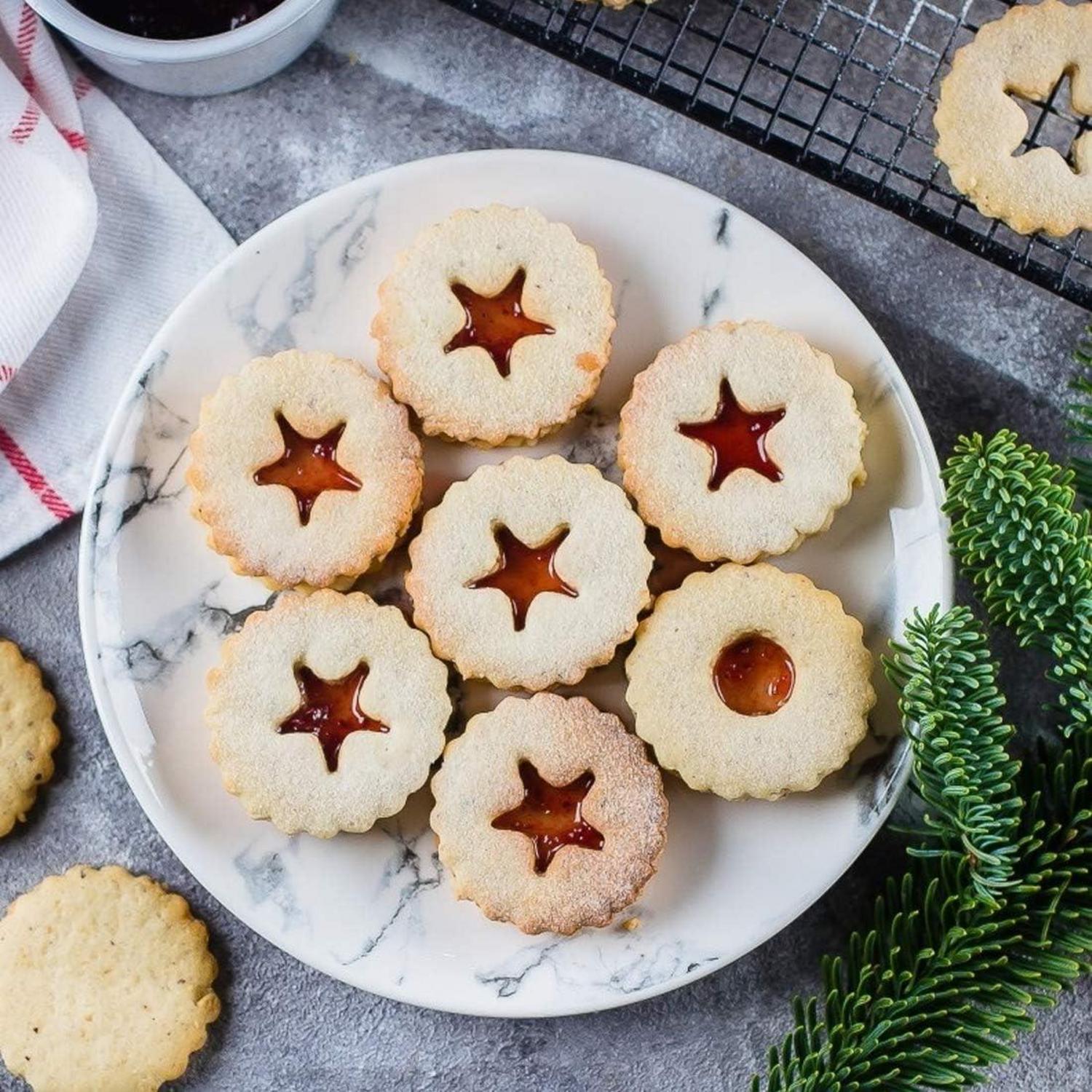 Weihnachten Linzer Ausstecher Set 9 Stück Keksausstecher Plätzchenformsatz