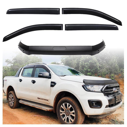 Motorhauben- & Windabweiser Set Ford Ranger T7/T8 (2016-2022)