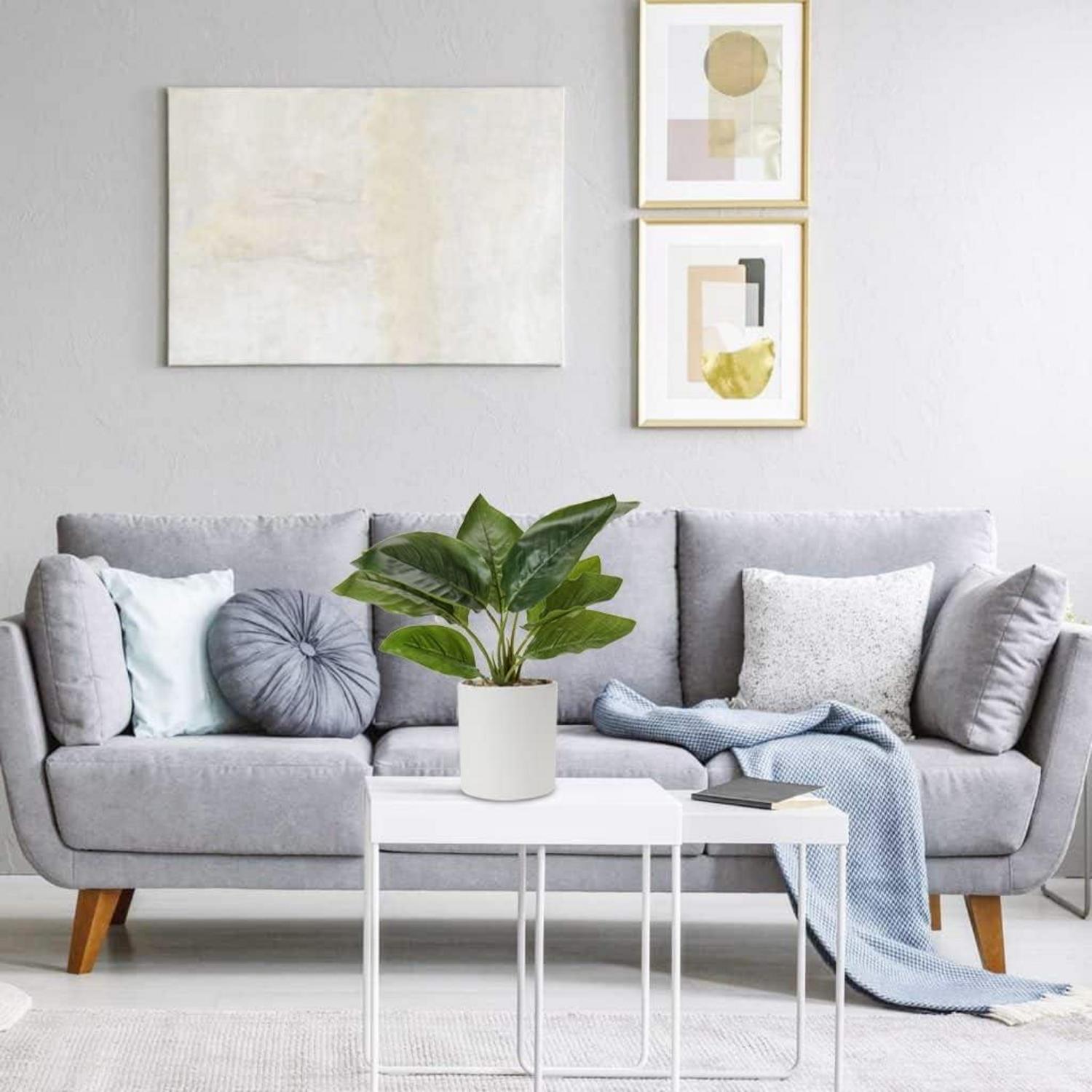 Künstliche Monstera Kunstpflanze im Topf, 31 cm Deko Pflanze Briful