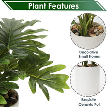 Künstliche Monstera Kunstpflanze im Topf für Haus und Büro