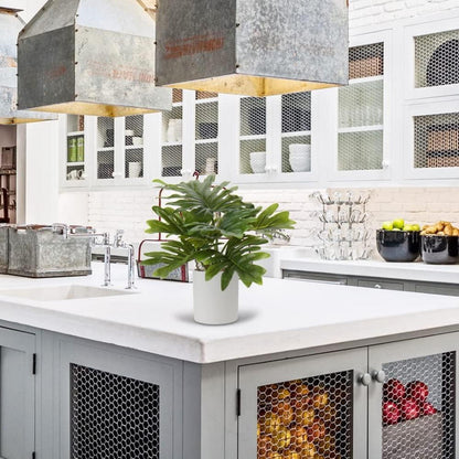 Künstliche Monstera Kunstpflanze 31cm Deko-Pflanze im Topf