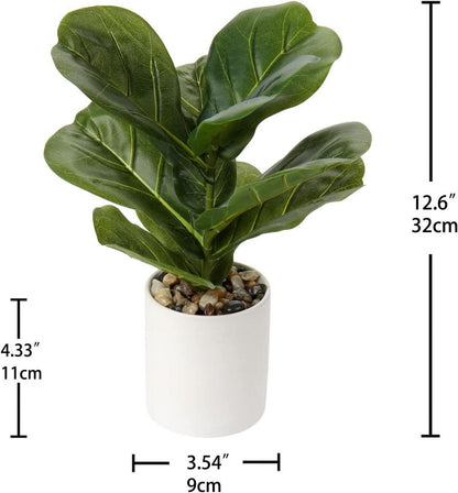 Kunstpflanze Monstera Ficus Lyrata Zimmerpflanze Dekoration