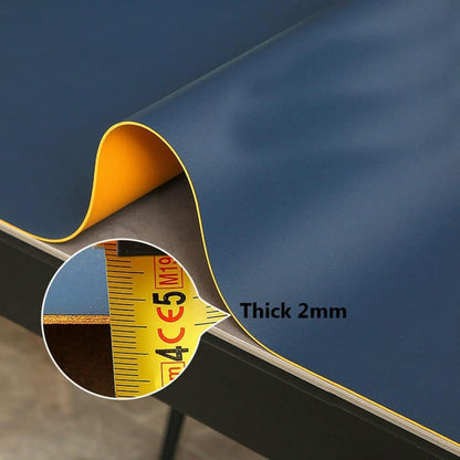 PU Tischdecke Wasserdicht Blau-Orange 90x150 cm