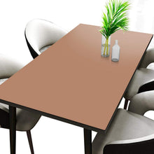 PU Tischdecke wasserdicht 90x150cm Khaki Grau