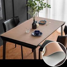 PU Tischdecke wasserdicht 90x150cm Khaki Grau