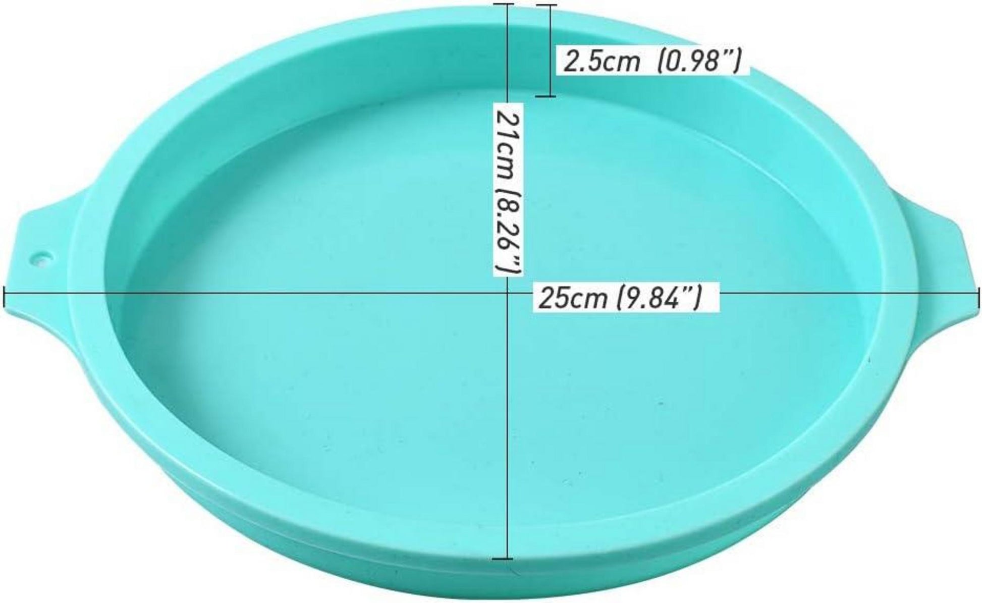 4er Pack Silikon Runde Kuchenform 8 Zoll Antihaftbeschichtet