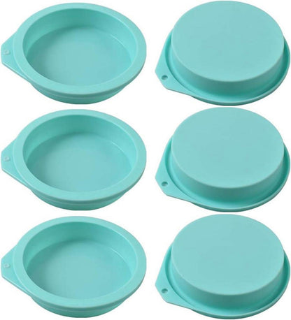 Silikon-Kuchenformen 6er Pack Antihaft Backformen Muffin