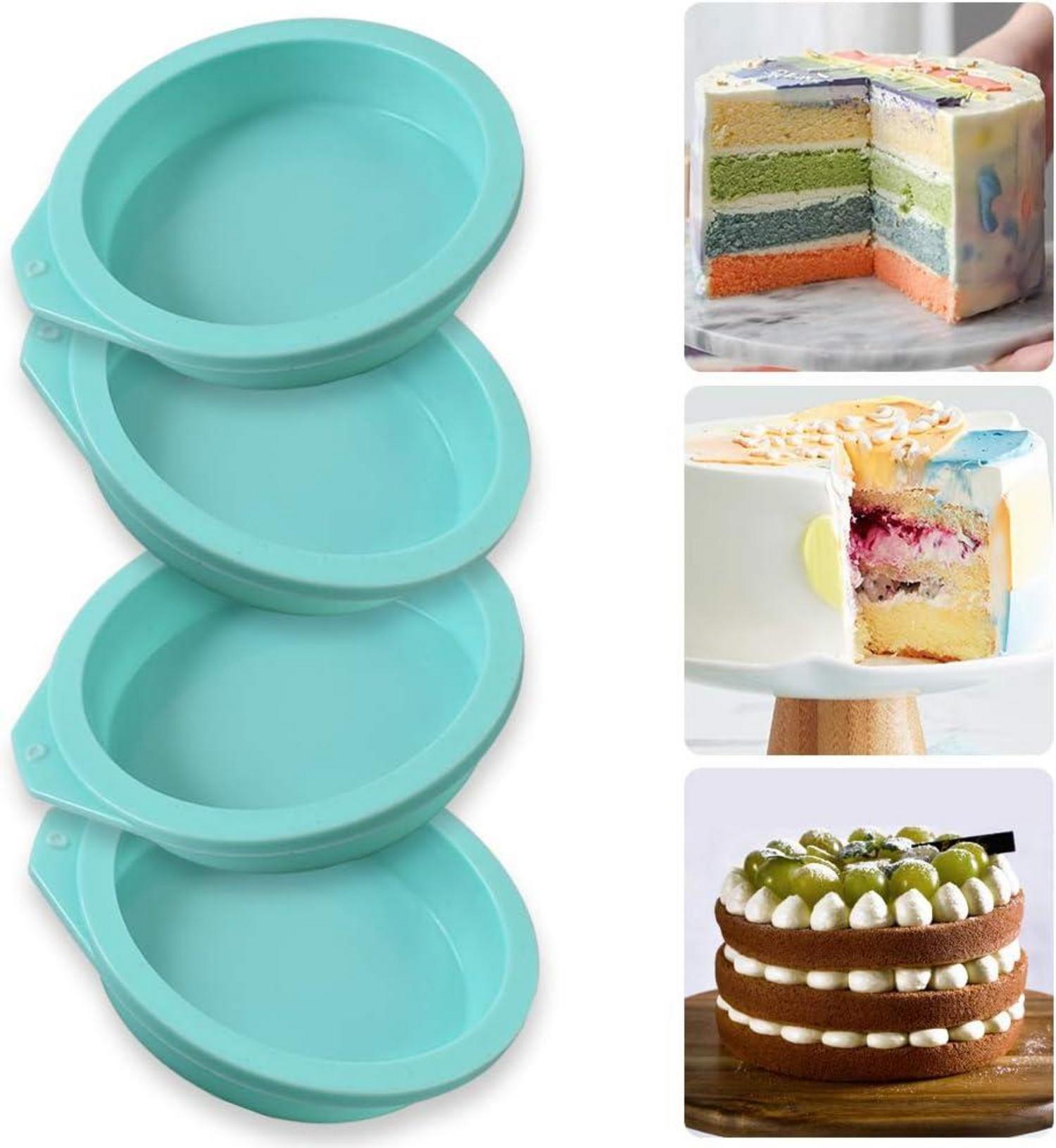 Silikon-Kuchenformen 6er Pack Antihaft Backformen Muffin