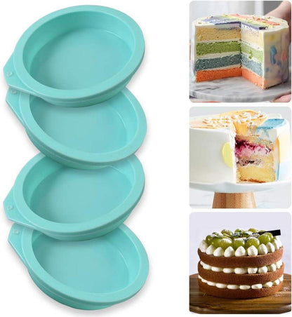Silikon-Kuchenformen 6er Pack Antihaft Backformen Muffin