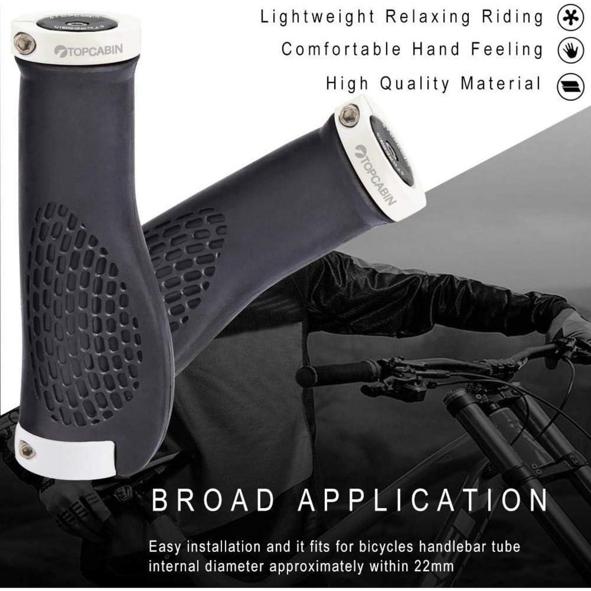 Fahrradgriffe Ergonomisch Weiß 1 Paar