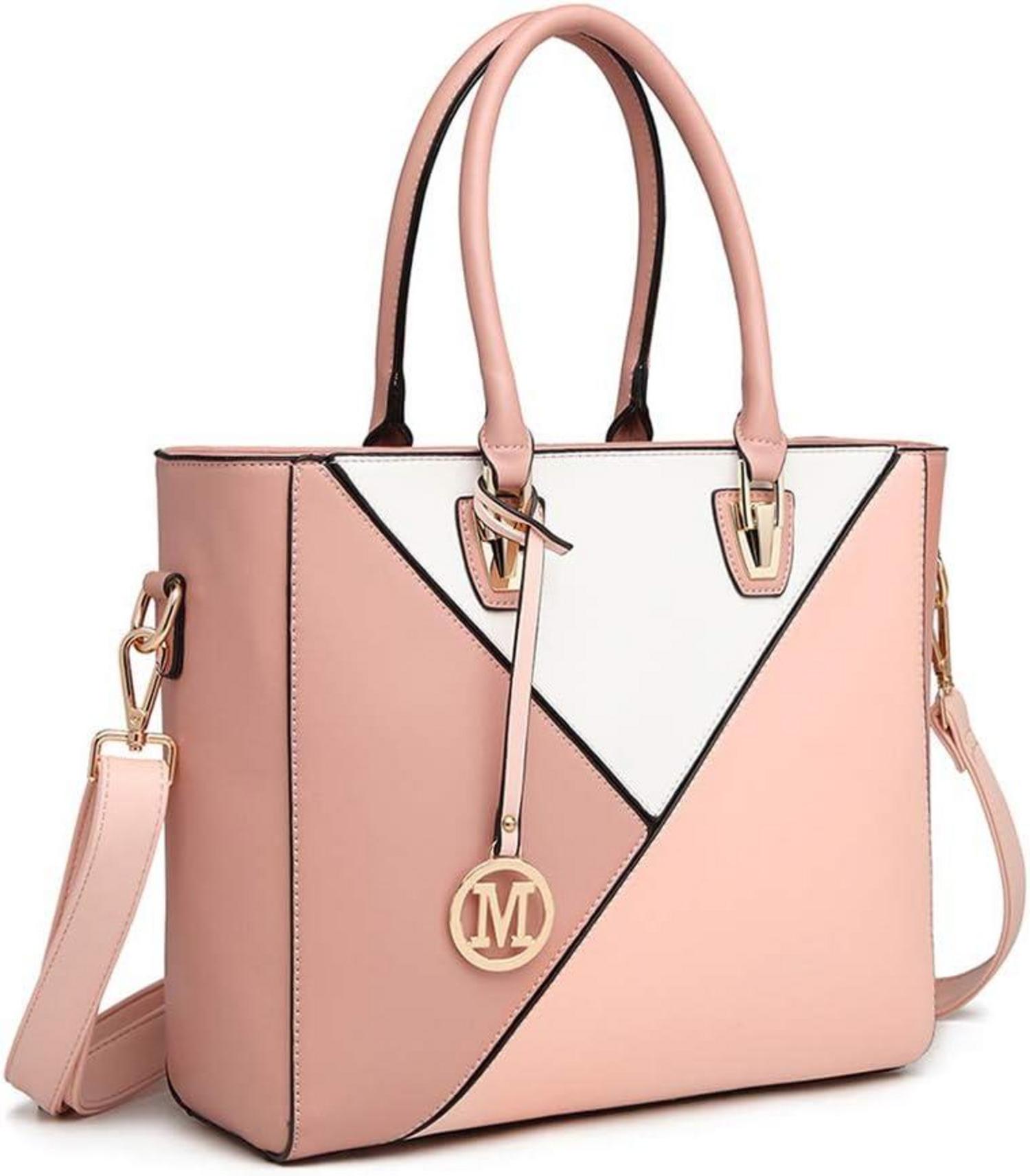 Miss Lulu Damen Handtasche V-Design Shopper Synthetic