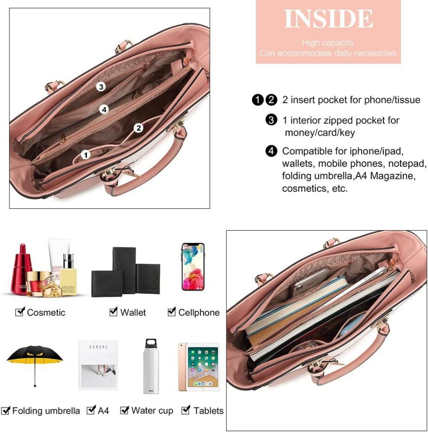 Damen Handtasche Geometrisches Bahnenmuster Ombre 30x12x25cm