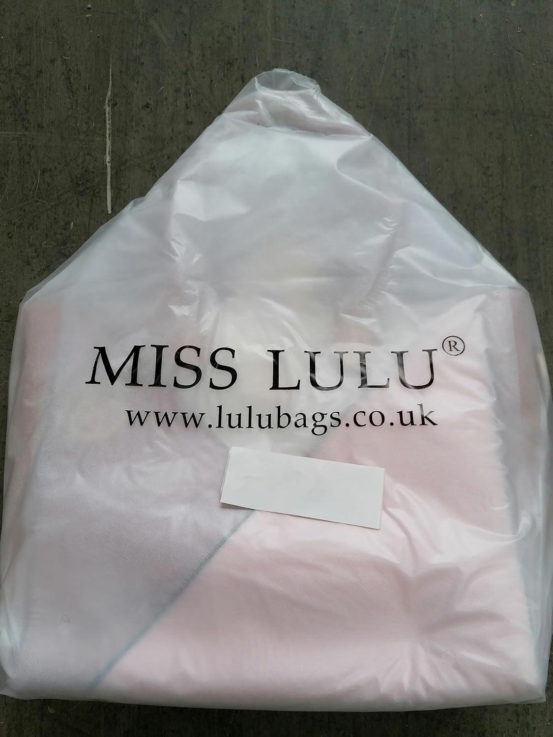 Miss Lulu Damen Handtasche Schultertasche Shopper V-Design Ledertasche