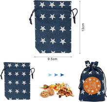 Adventskalender zum Befüllen Stoff Set 24 Säckchen Zahlen