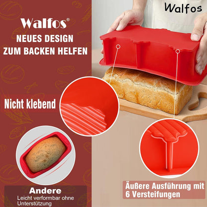 Silikon Backform Brotbackform Set Antihaft Kuchen Brownies