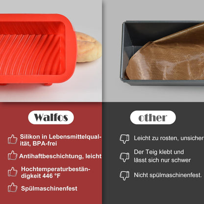 Silikon Backform Brot Brownies Hackbraten Kuchen Antihaft 23x9.5x6.5