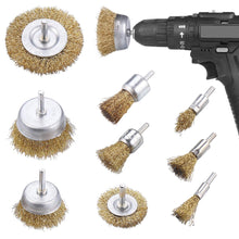 Drahtbürste Bohrmaschine Set Edelstahl 9Stück Winkelschleifer