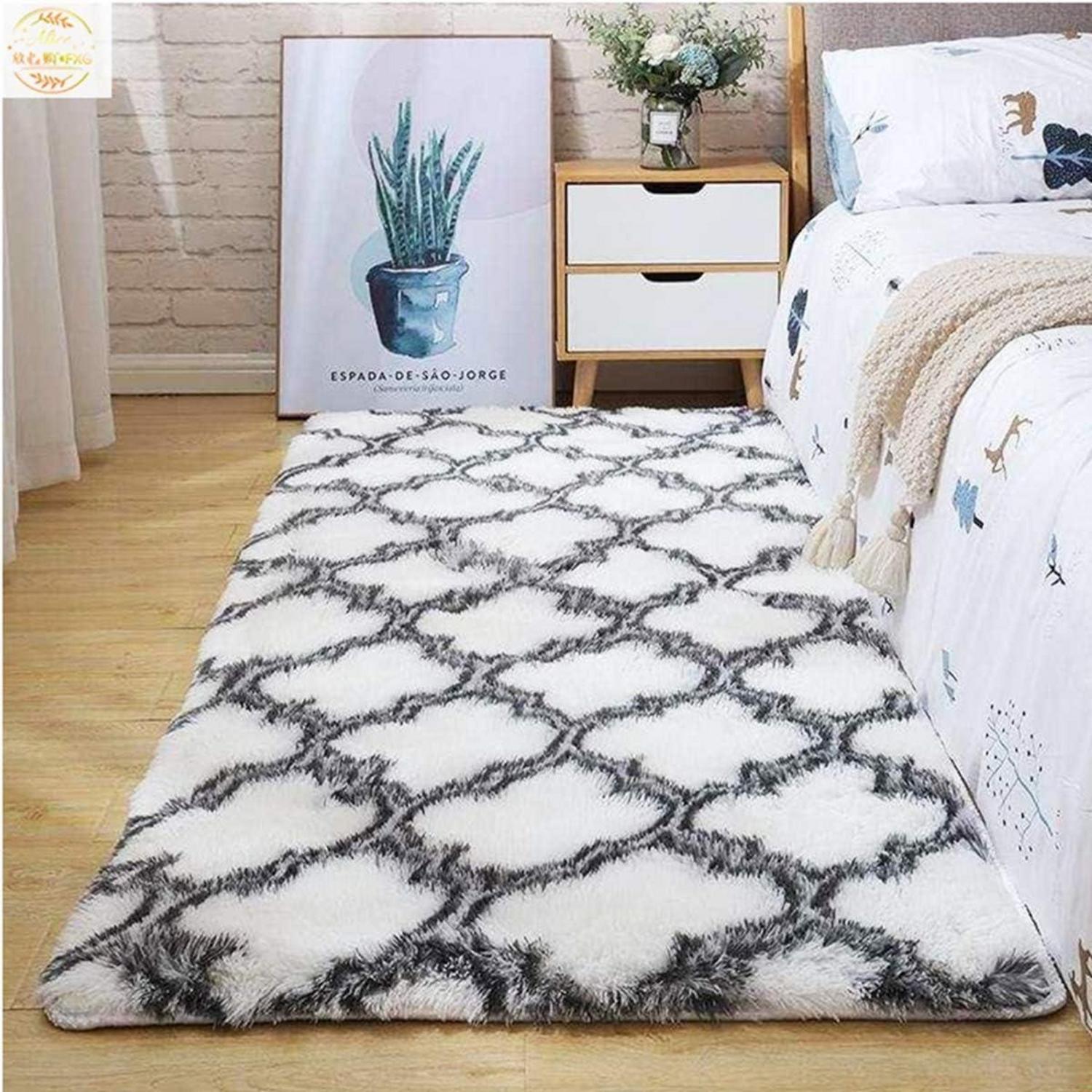 Shaggy Teppich Flauschig Hochflor Langflor Wohnzimmer Teppiche Anti