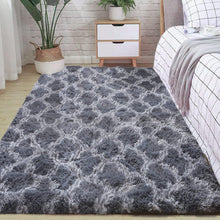 Shaggy Teppich Flauschig Modern Langflor Hochflor Anti-Rutsch Grau 160