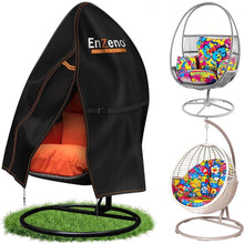 Enzeno Ei Patio Hängesessel Abdeckung 115x190cm Schwarz