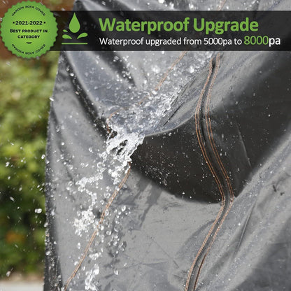 Enzeno Ei Patio Hängesessel Abdeckung 115x190cm Schwarz