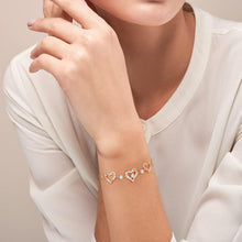 925 Sterling Silber Herz Armband Damen mit 12 Geburtssteinen