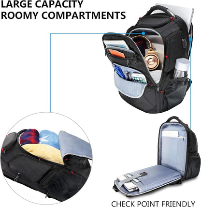 Laptop Rucksack 17,3 Zoll Business Reiserucksack wasserdicht mit RFID