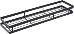 Gewürzregal Wand Schwarz Metall 1 Etage Küchenregal Hängeregal 20cm