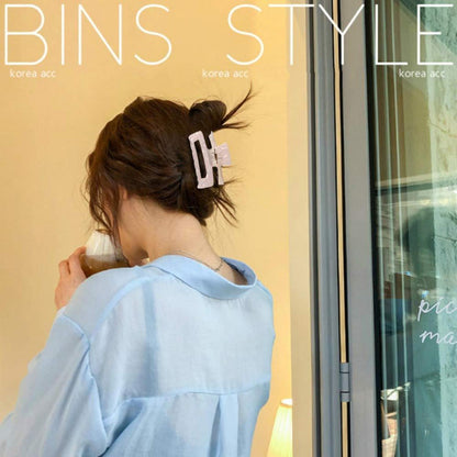 4er Set Zelluloid Haarklammern Schmetterling Schildpatt Print